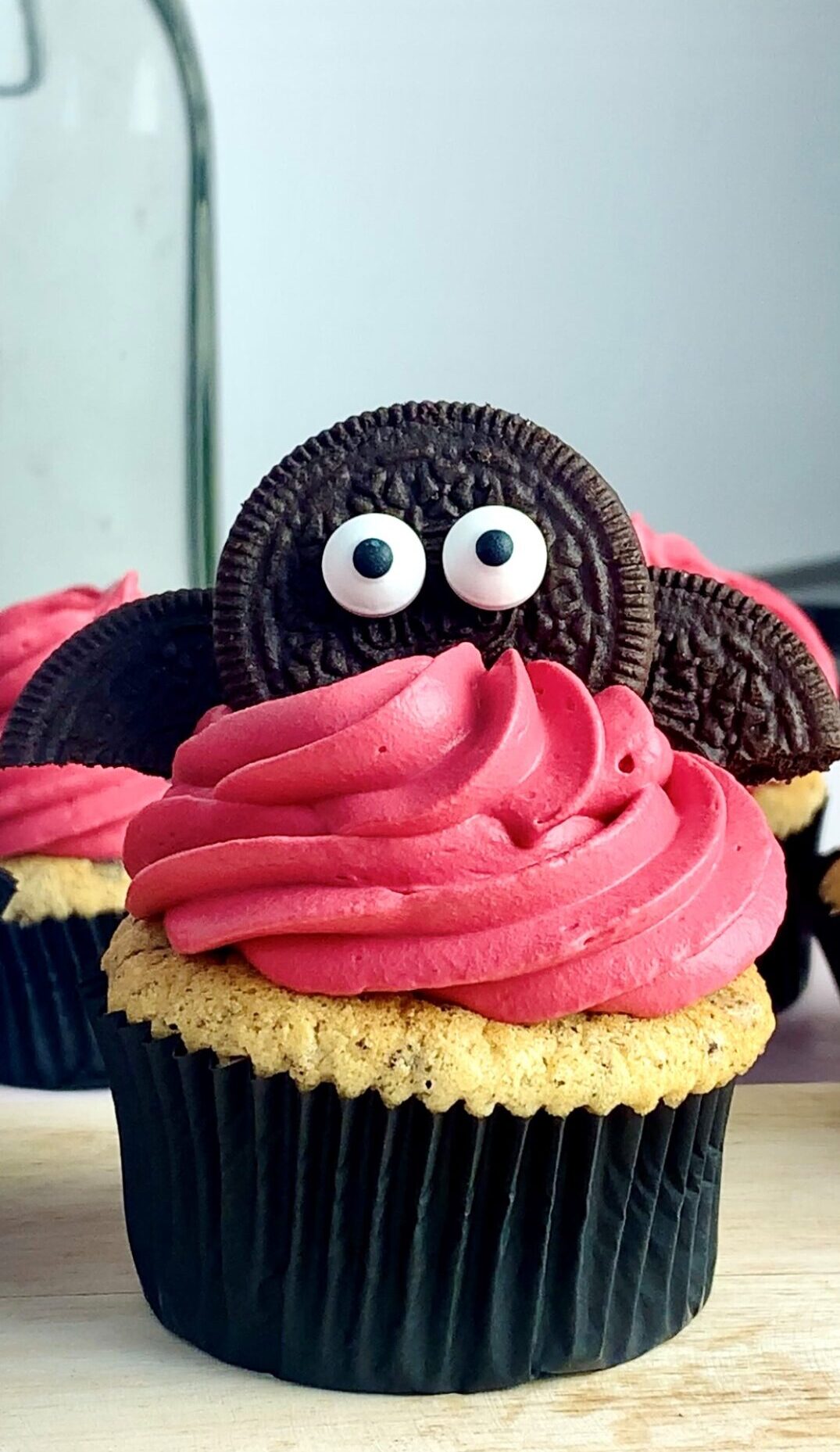 Fledermaus-Muffin, Halloween-Muffin, Oreo-Cupcake