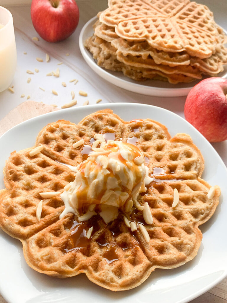 Waffeln mit Eis