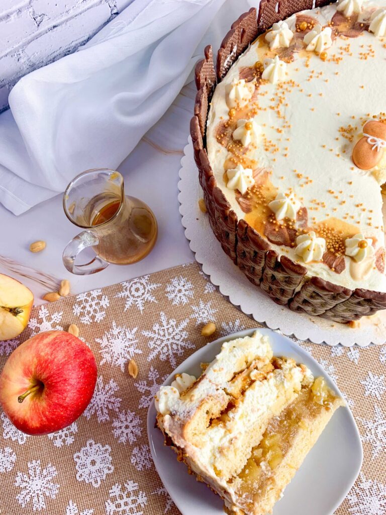 Apfeltorte mit Schmand

