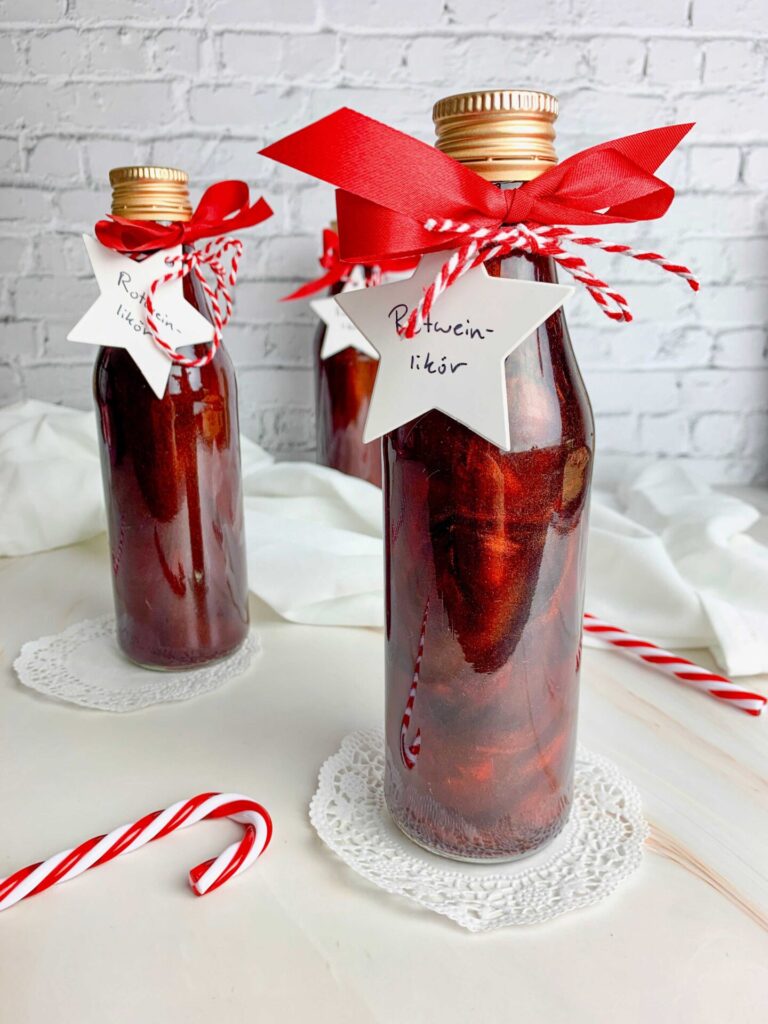 Rotwein Likör